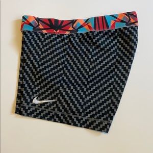Grey Patterned Nike Pro Short